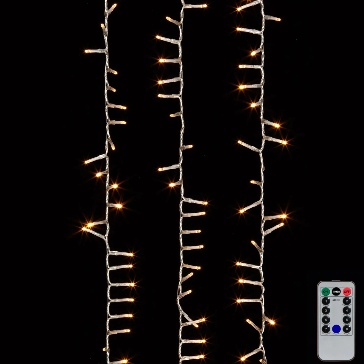 Raz 73.8' Snake Compact Lights On Clear Wire with White Lights Christmas Light Strand G3937038