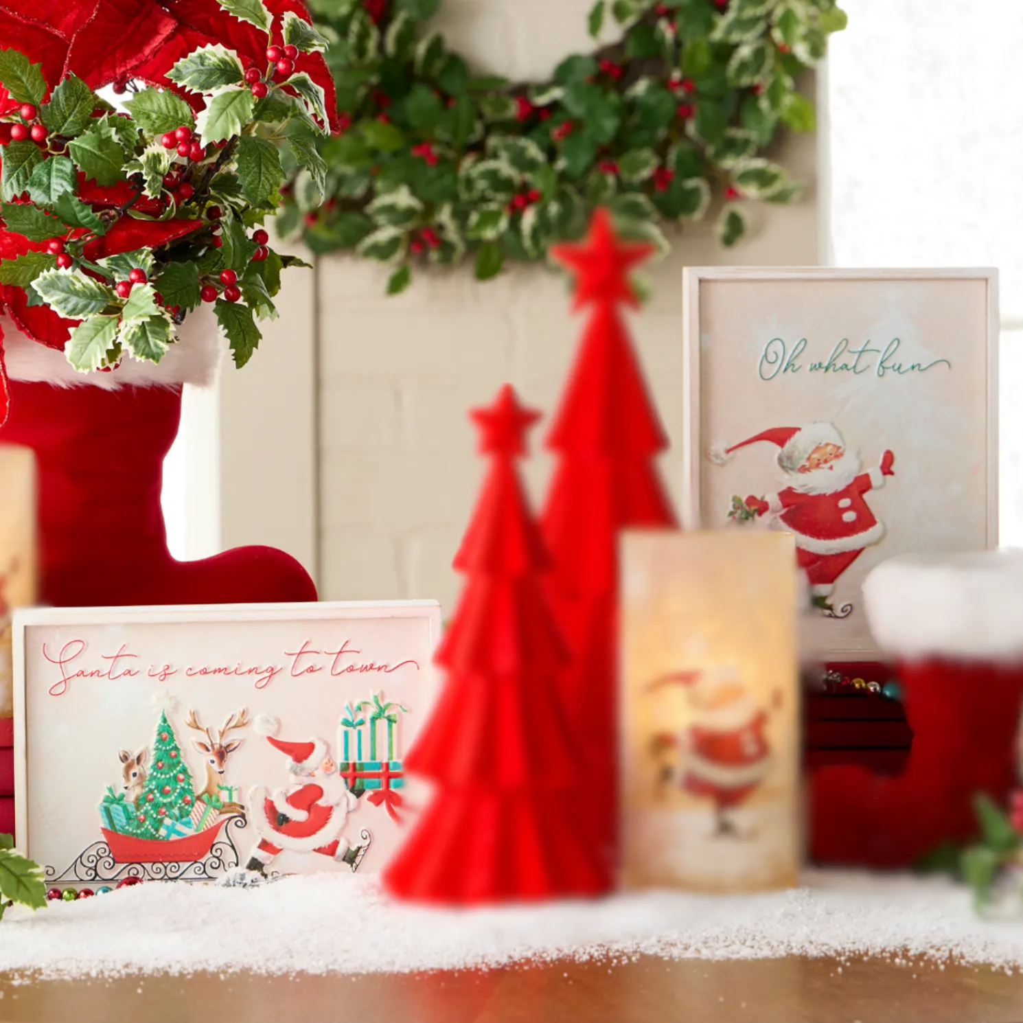 Raz 9.75" The Magic of Christmas Framed Wall Art