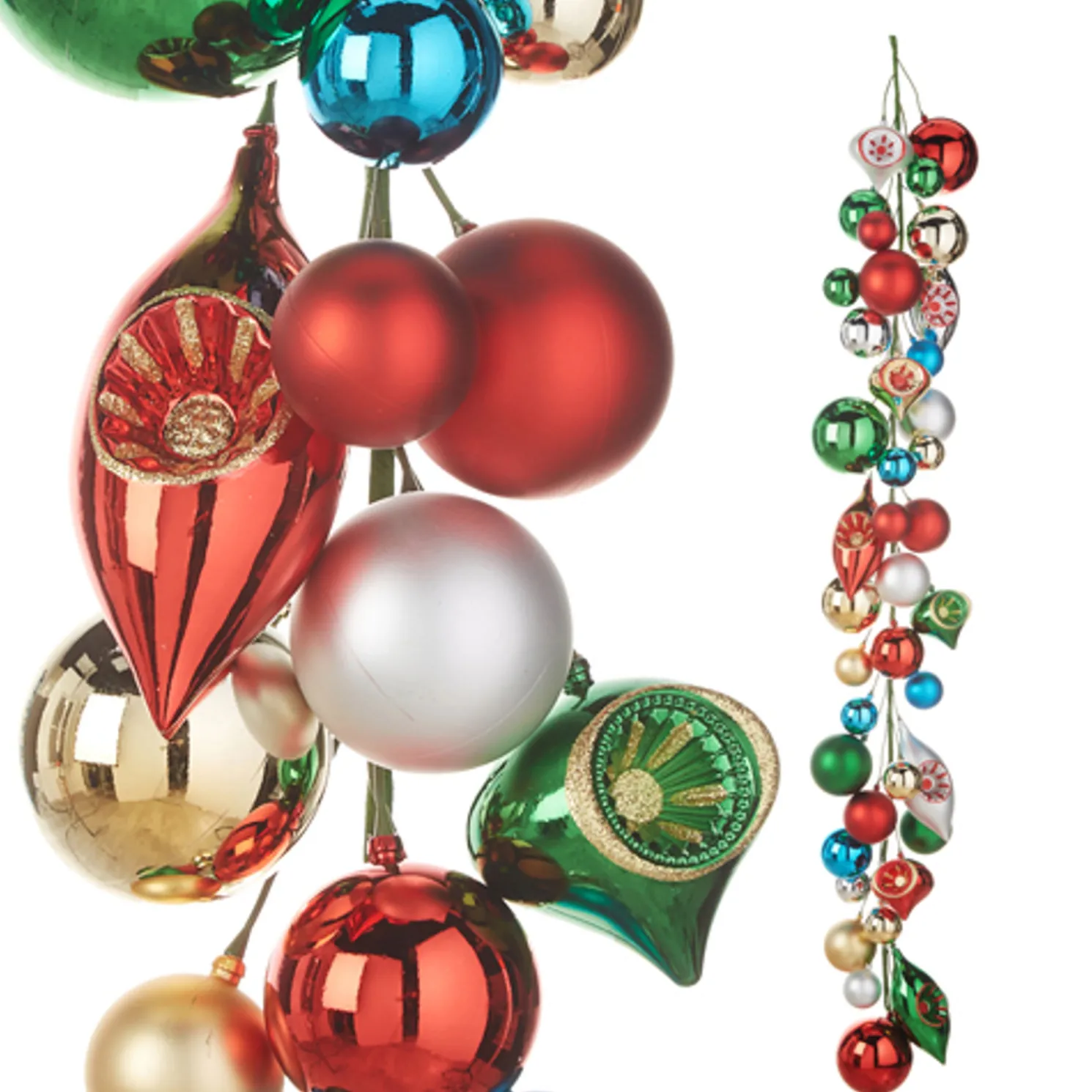 Raz 4' Vintage Ornament Ball Garland G4332708
