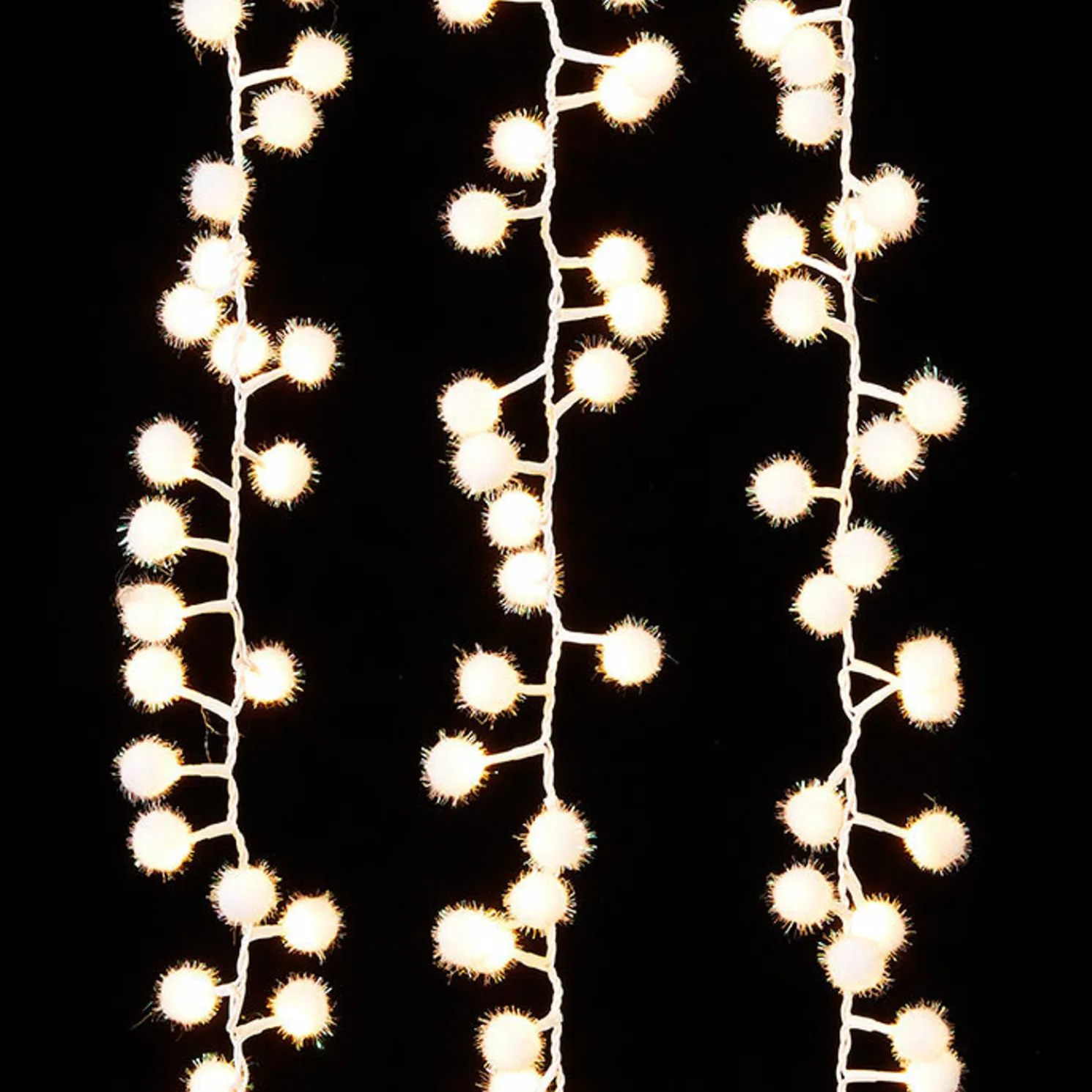 Raz 8' White Snowball LED Snake Light Christmas Lights L4037022