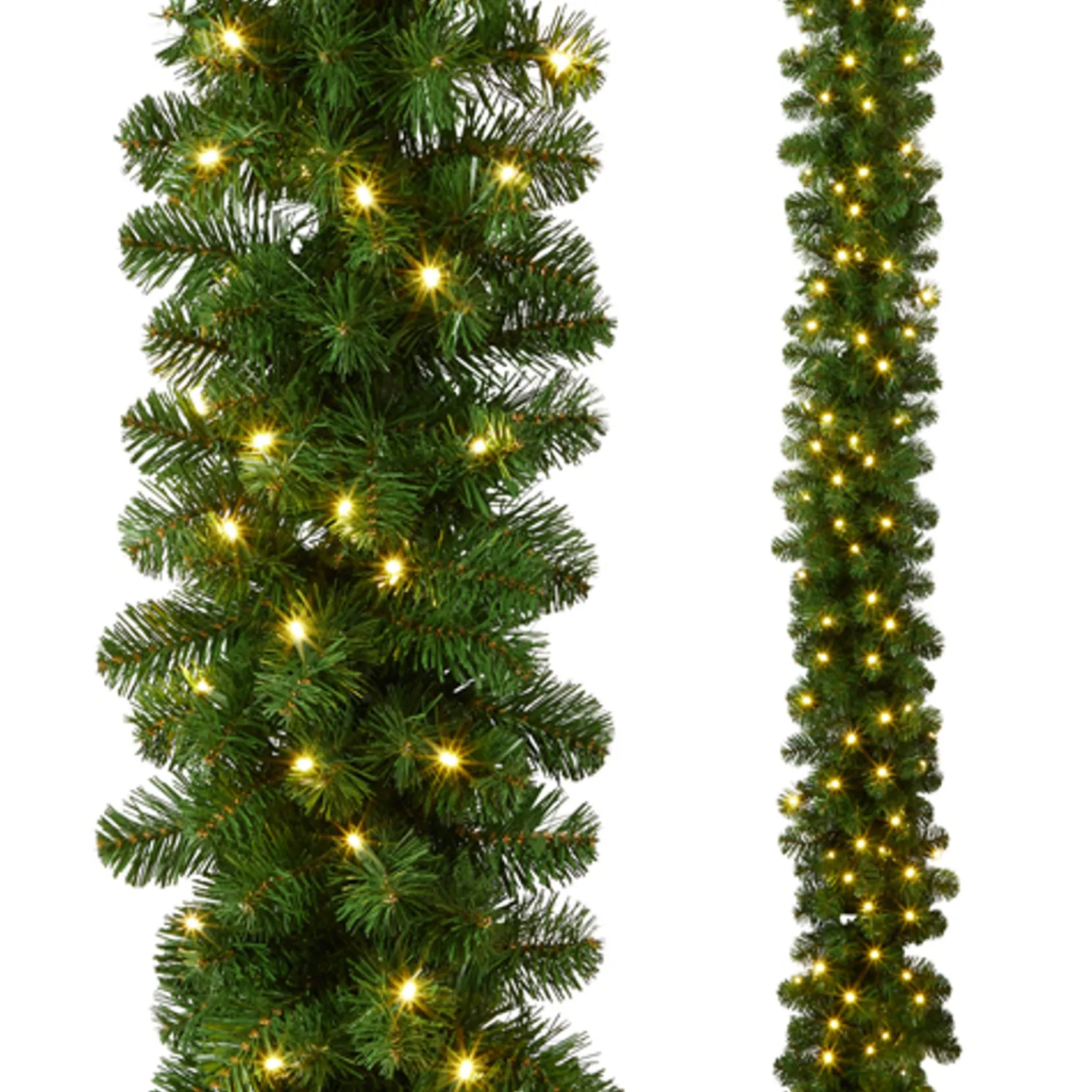 Raz 9' x 12" Pre-Lit Oregon Fir Christmas Garland G4409581