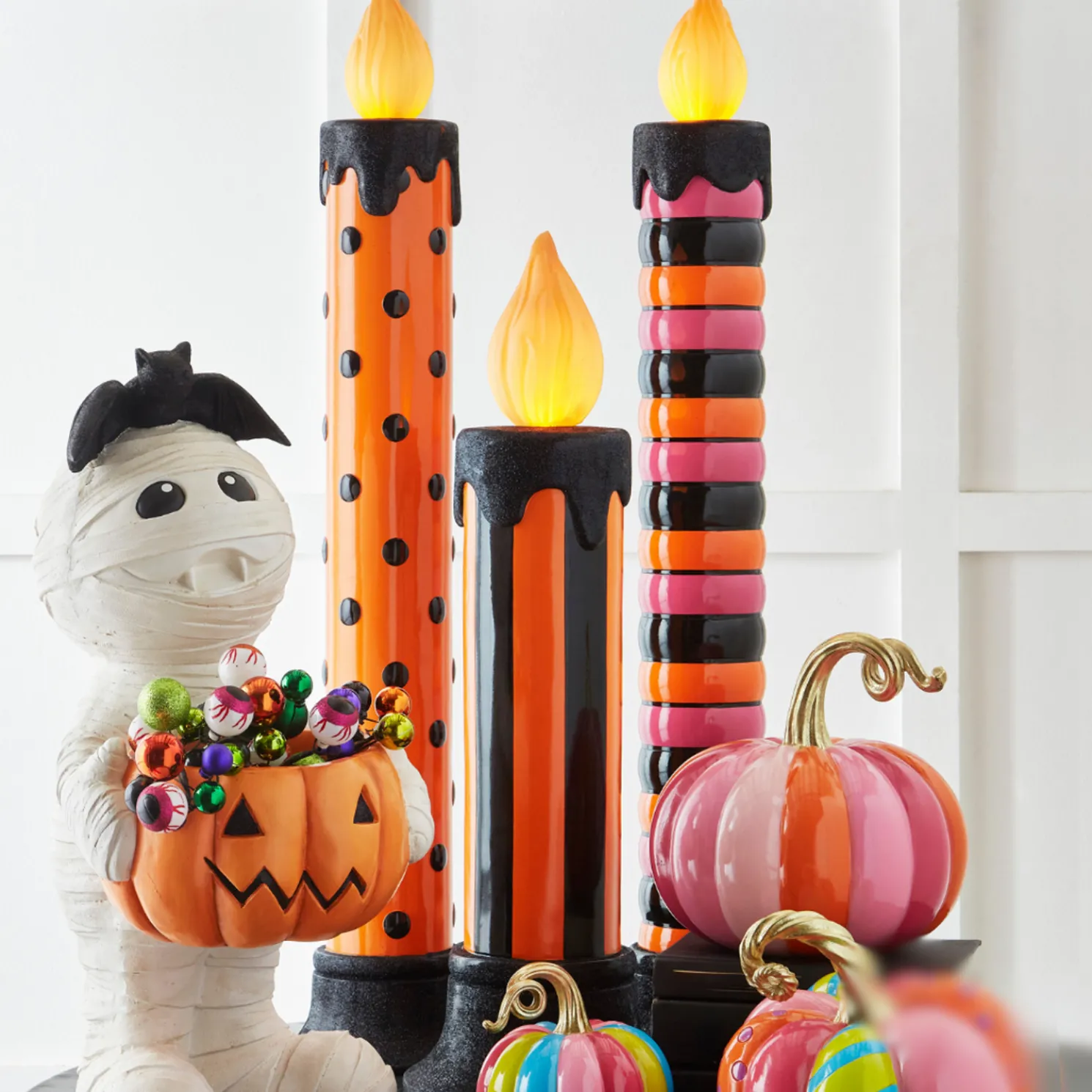 Raz Battery Operated LED Lighted Large Halloween Candle