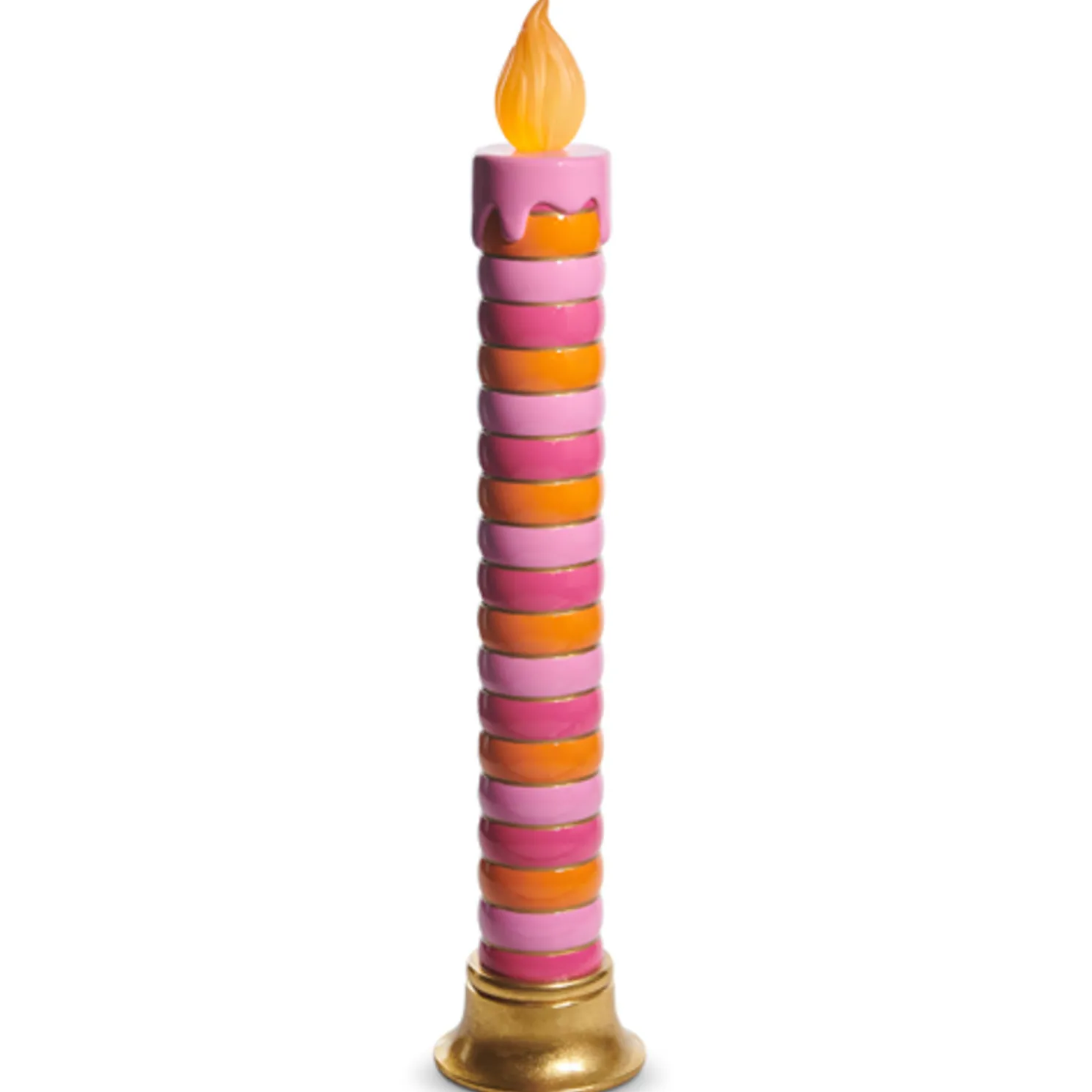 Raz Colorful Battery Operated Large Candle Christmas Decoration
