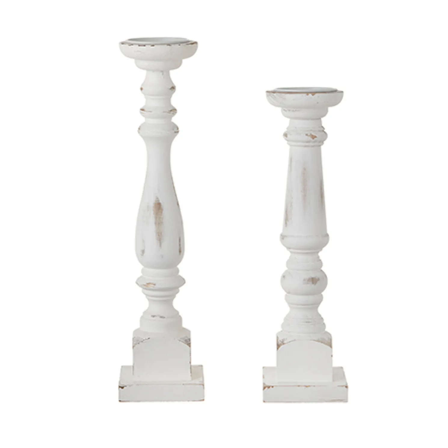 Raz Distressed White Candle Holder Christmas Decoration 4254202