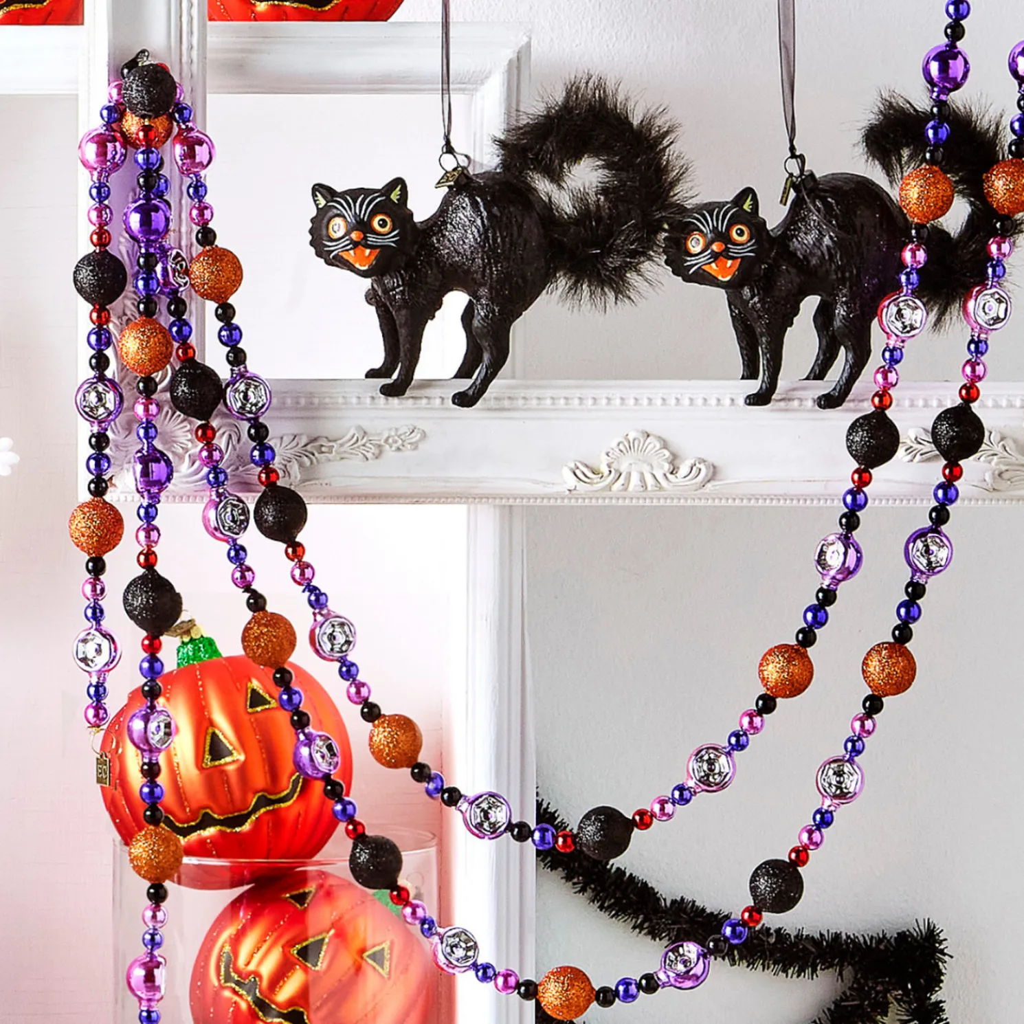 Raz Eric Cortina 6' Happy Halloween Glass Garland G4553166