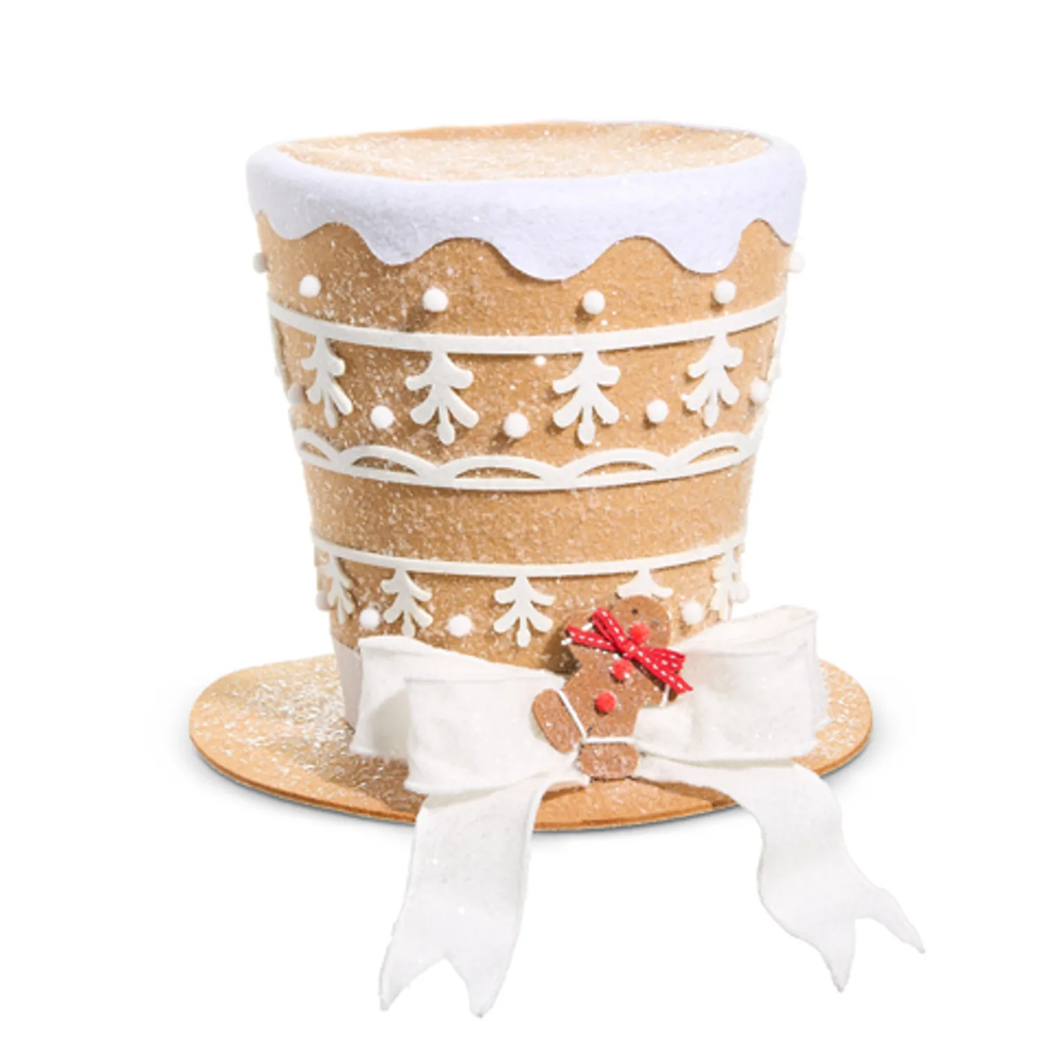 Raz Gingerbread Top Hat Christmas Decoration