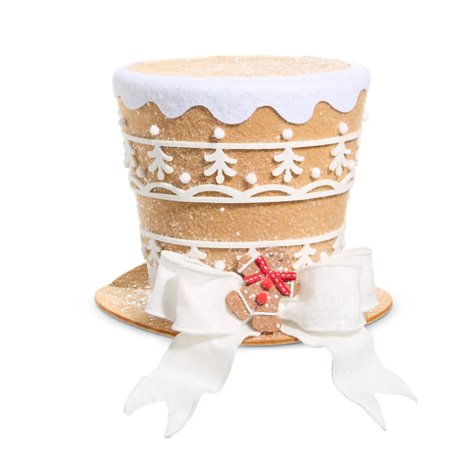 Raz Gingerbread Top Hat Christmas Decoration
