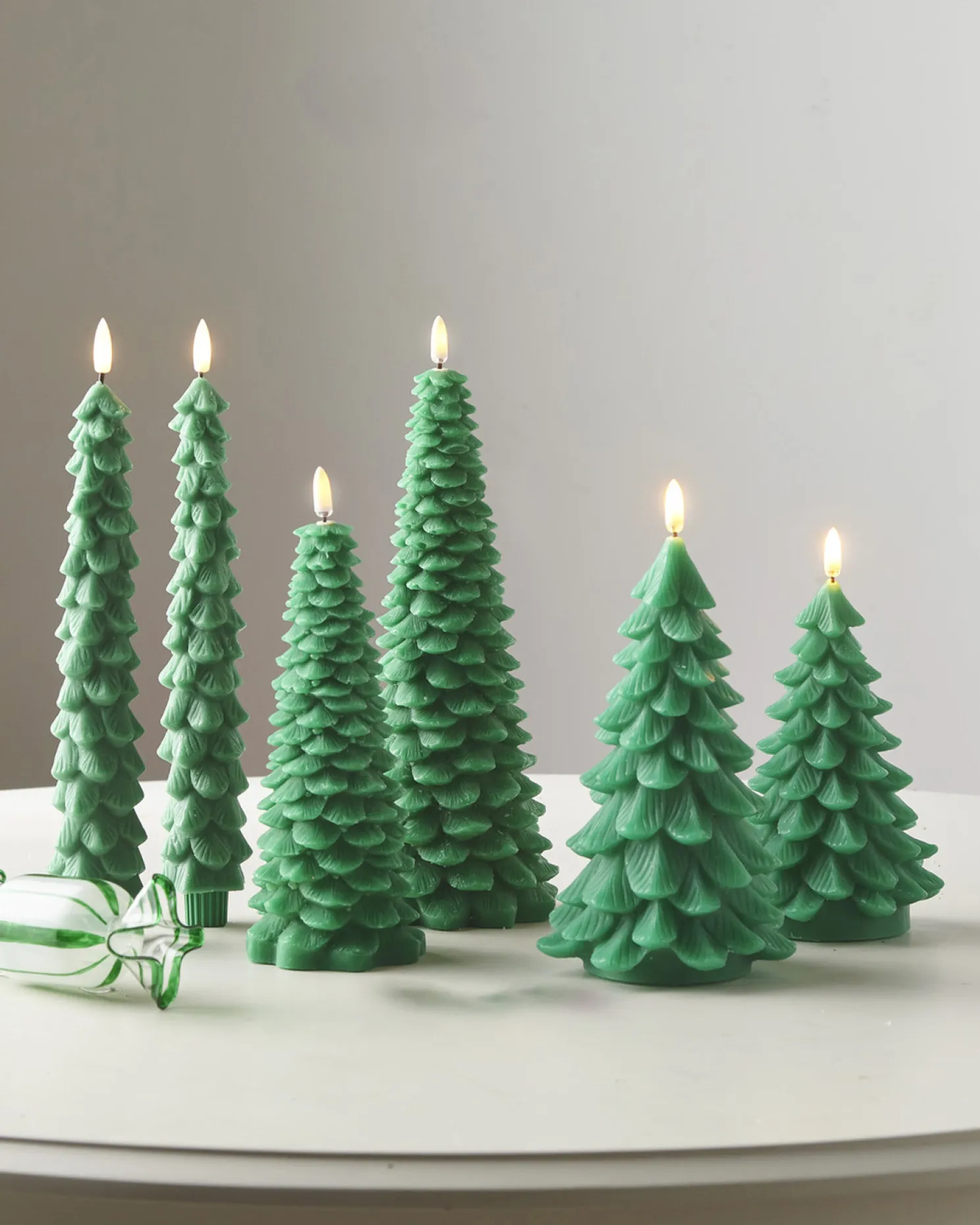 Raz Green Tree Flameless Candle