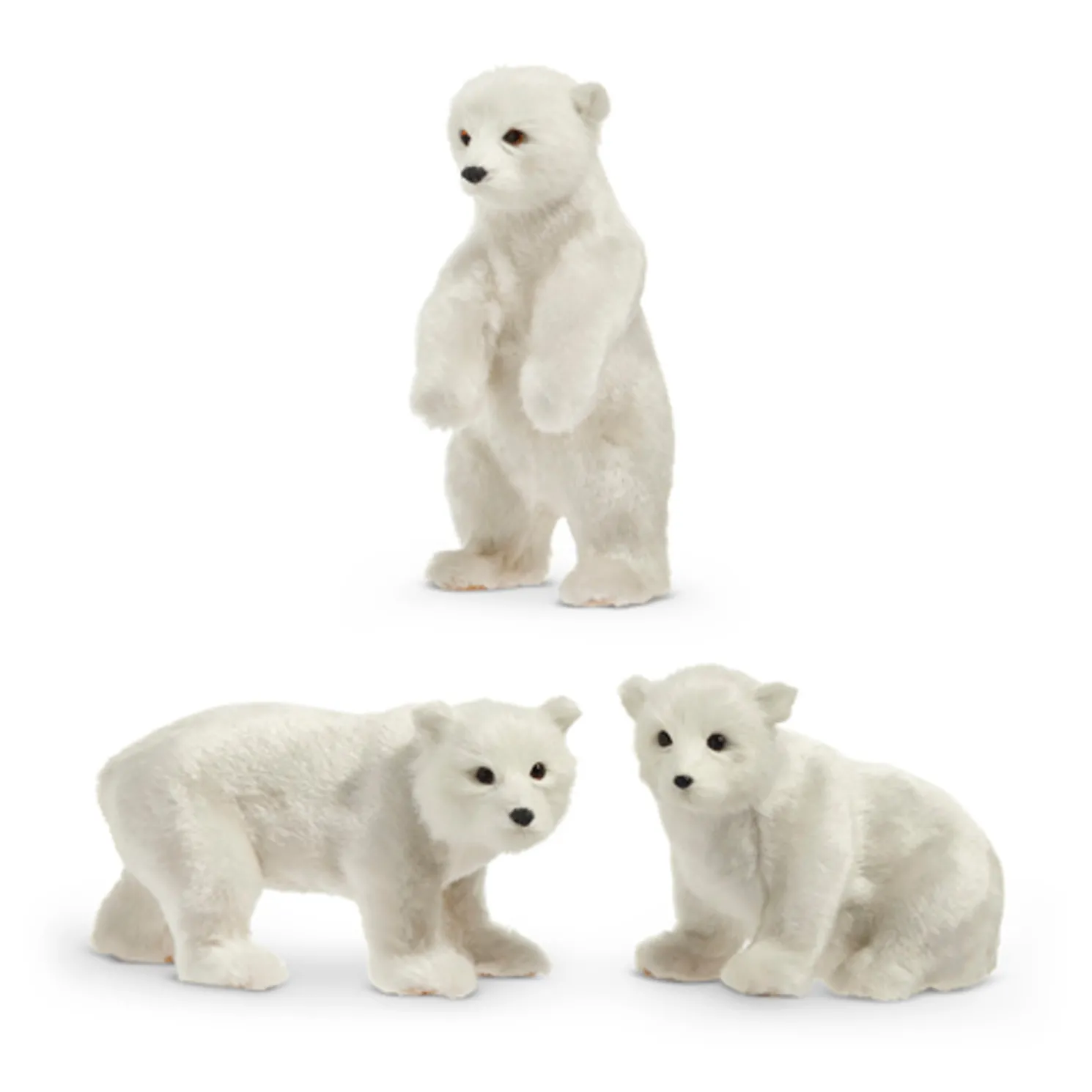 Raz Polar Bear Christmas Ornament Set of 3 4450159