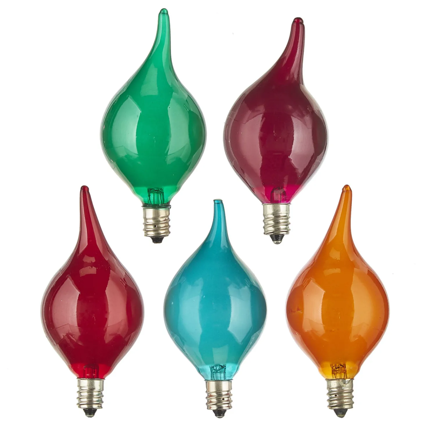 Raz Set of 5 Replacement Kismet Christmas Bulbs 4137020