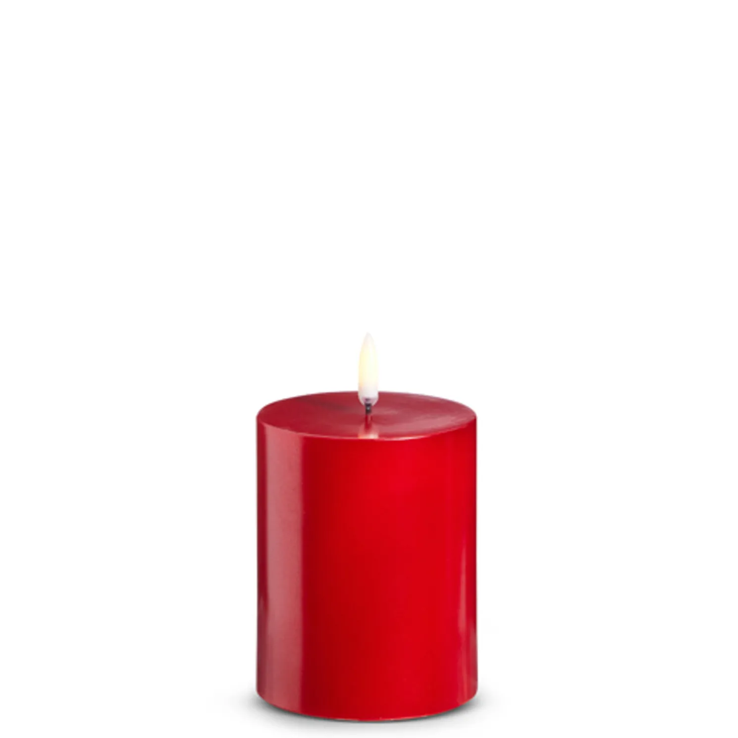 Raz Uyuni Red Battery Operated Candle with Lighted Flickering Flame