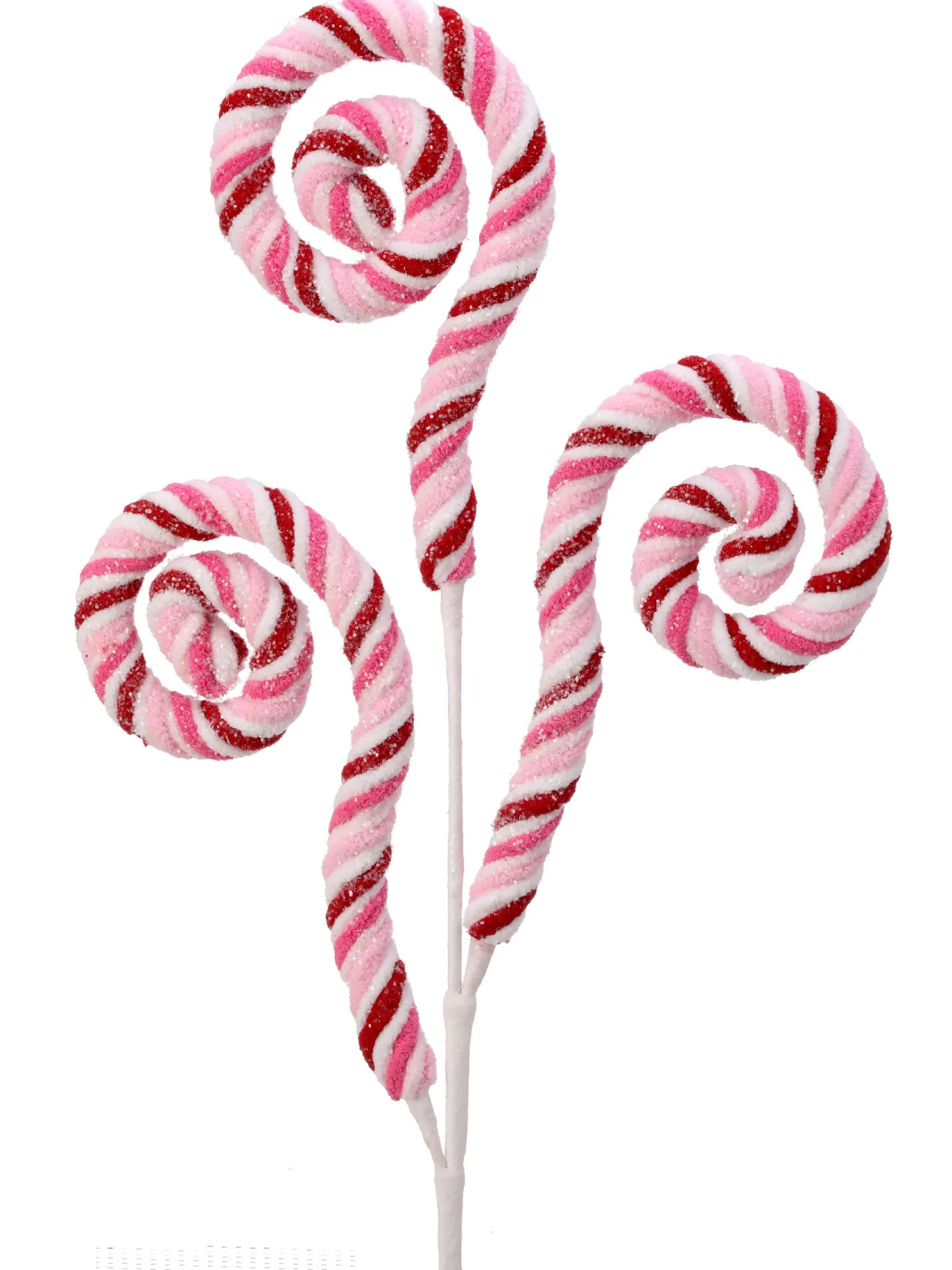 Regency 28" Chenille Glitter Curly Q Christmas Tree Spray MTX73448