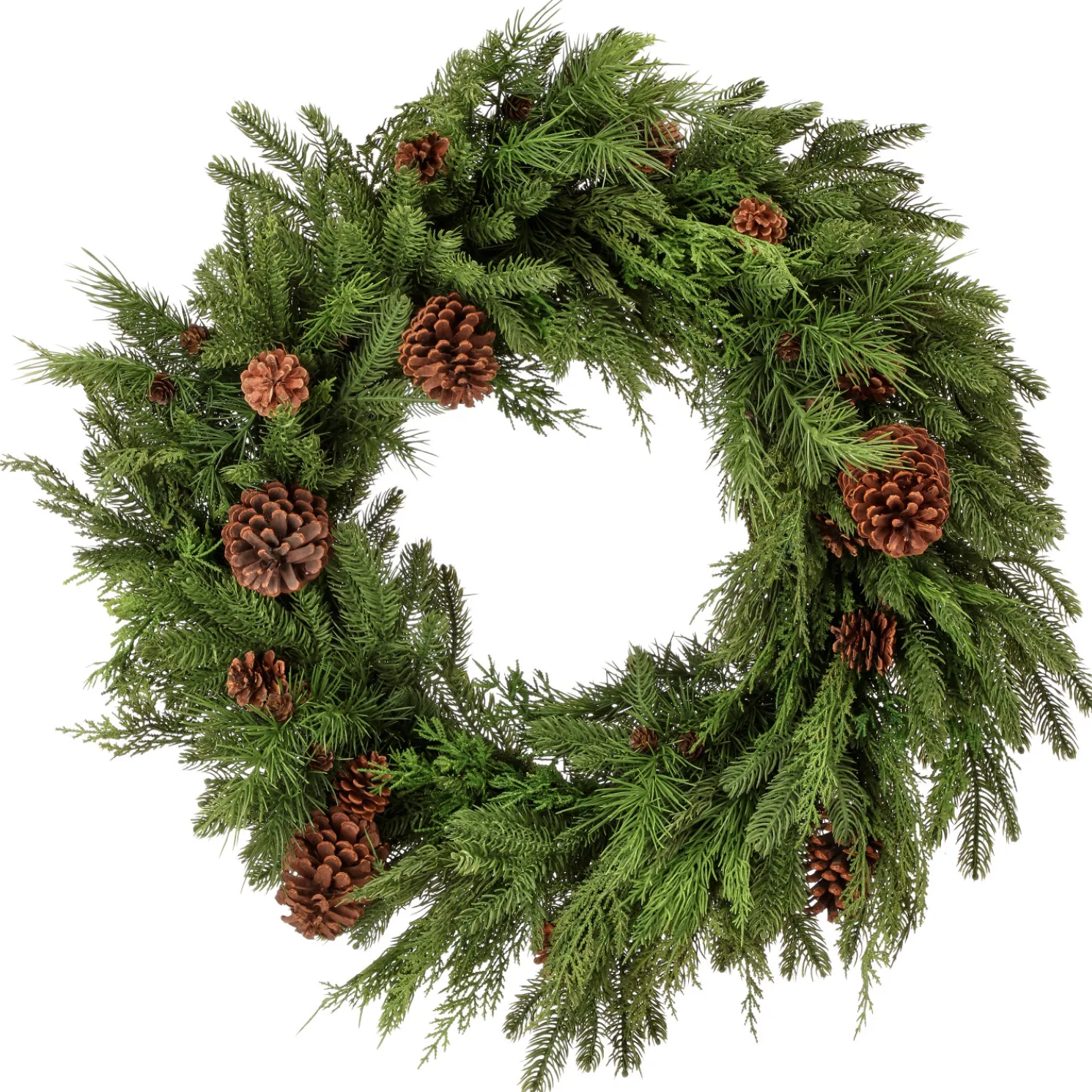 Regency 30" Real Feel Evergreen Mix Christmas Wreath MTX73280