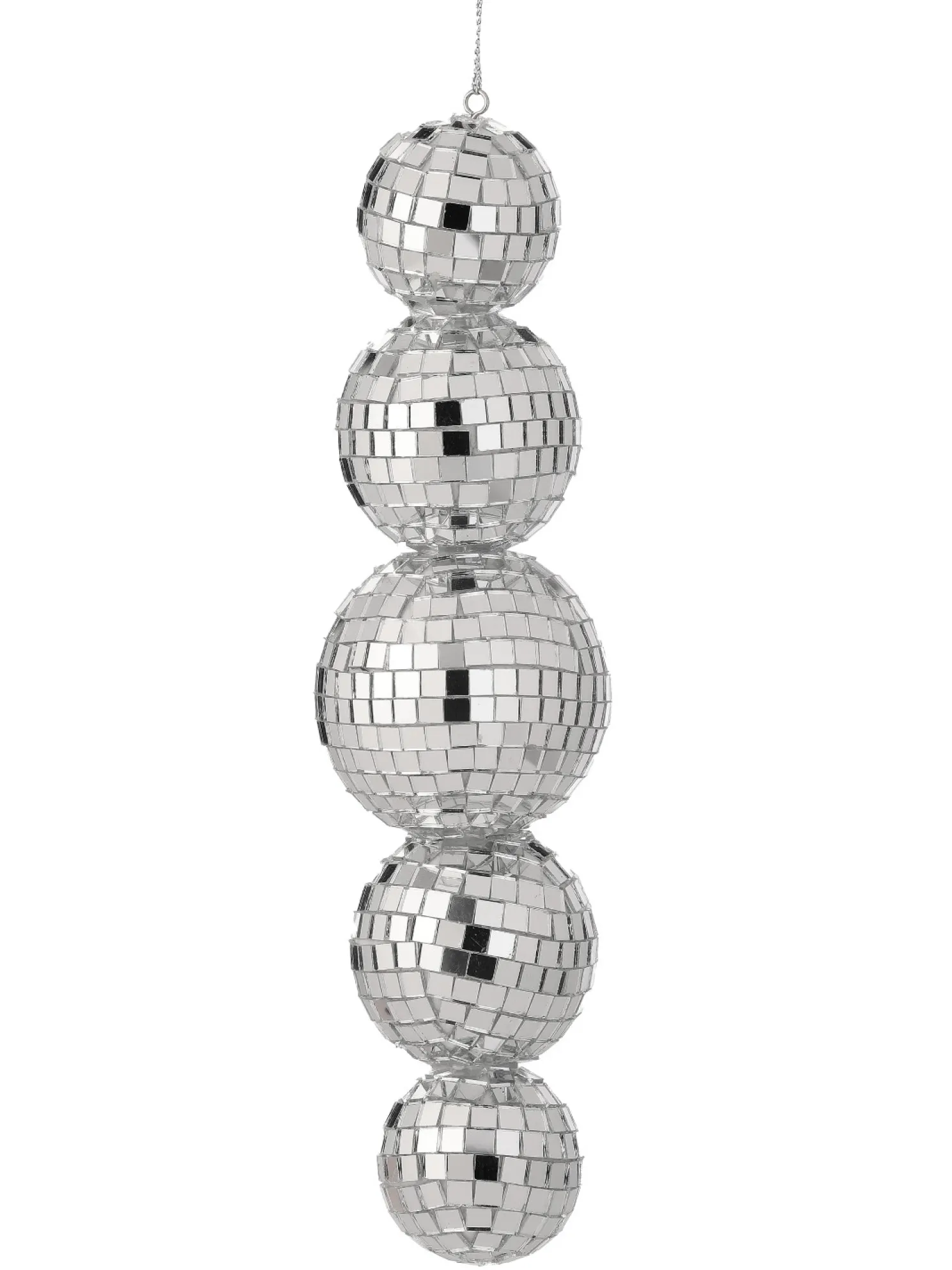 Regency 9" Silver Mirror Disco Ball Christmas Ornament MTX74024