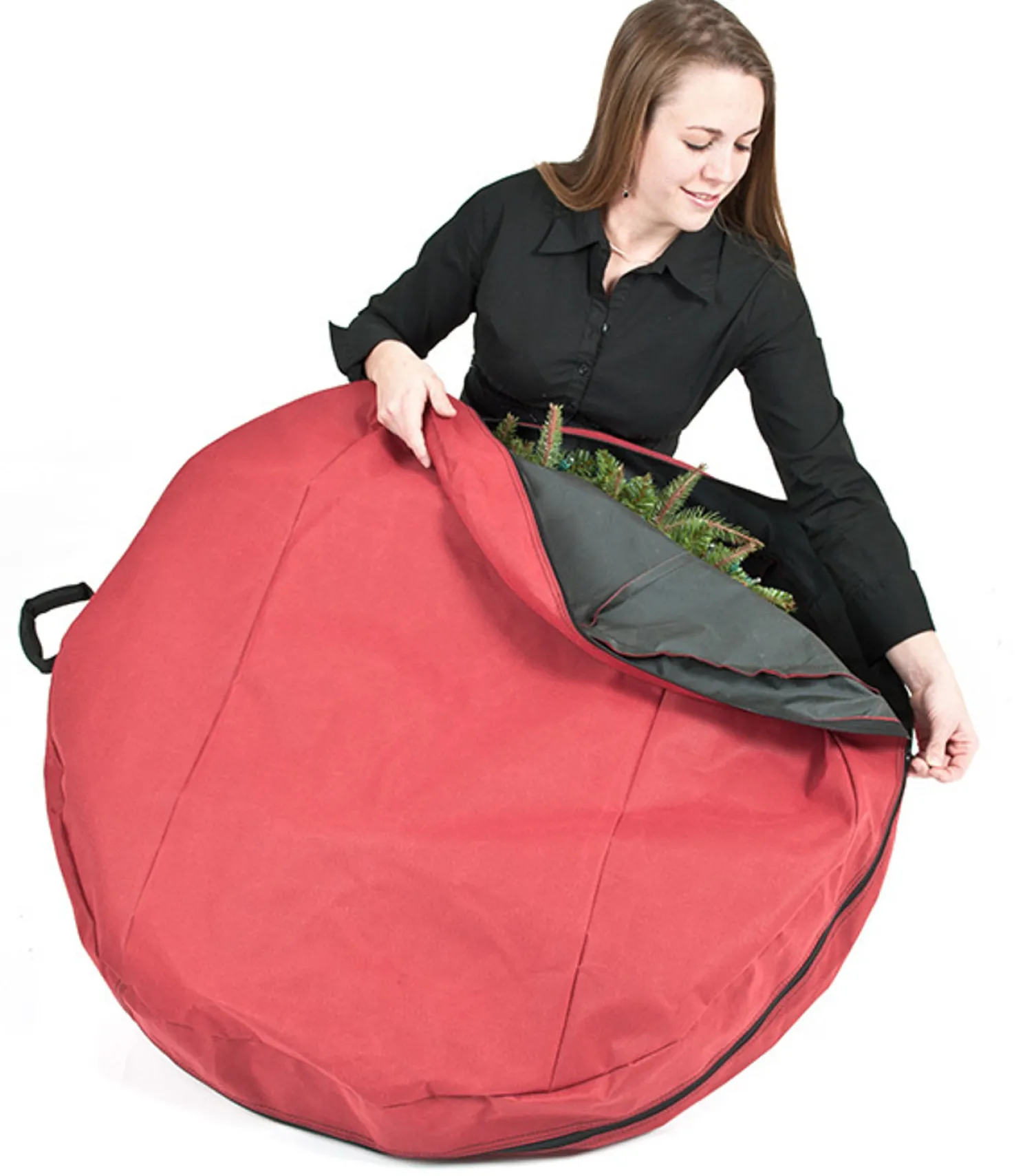 Santa's Bags 36" Direct Suspend Wreath Storage Bag with Handle 10175