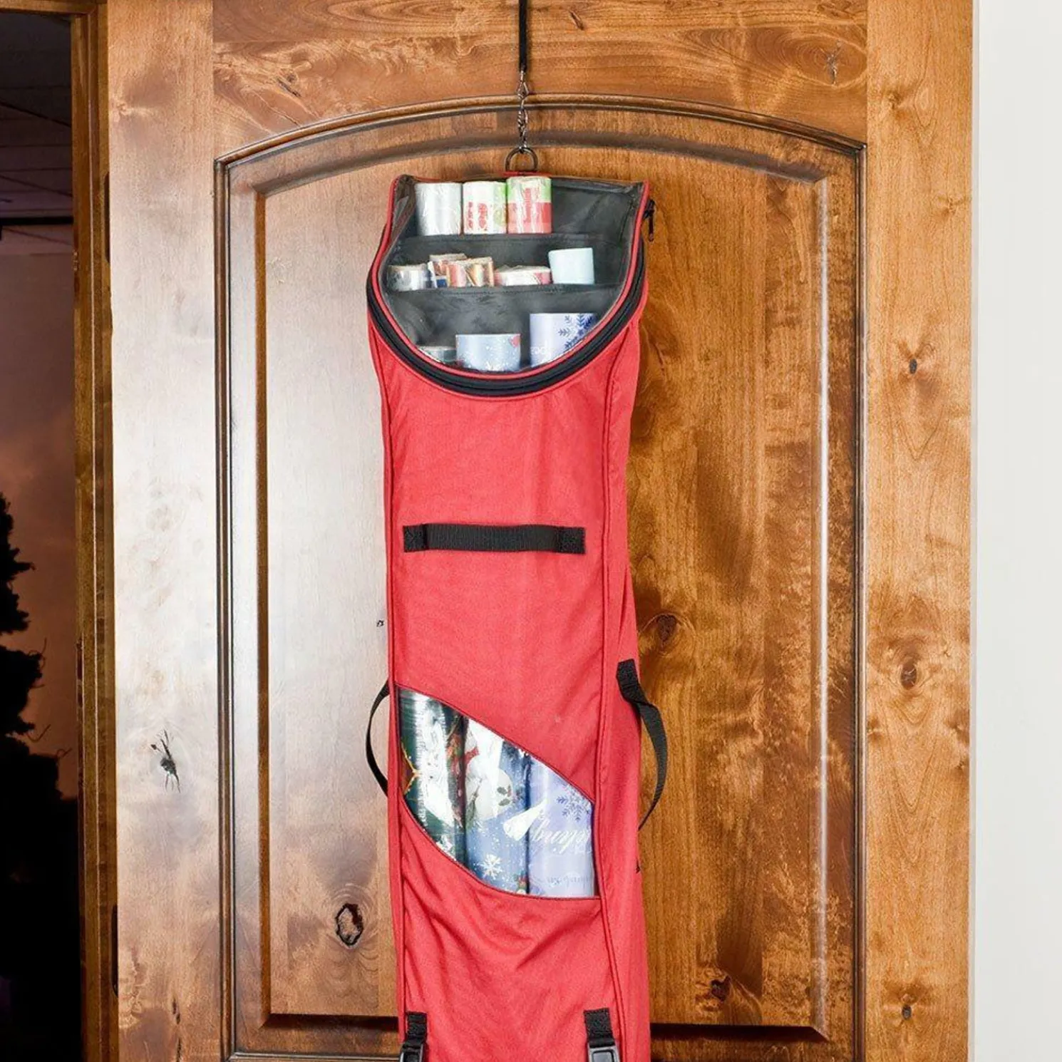 Santa's Bags Door Hanging Wrapping Paper Storage Bag 10130