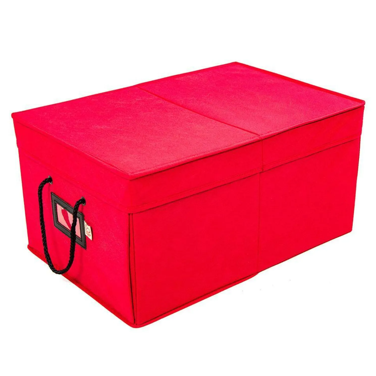 Santa's Bags Red 3 Tray Ornament Storage Drawer with Lid SB-10452-RED