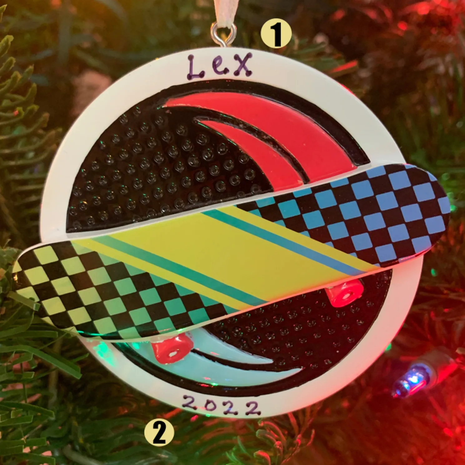 Skateboard Personalized Christmas Ornament OR2294