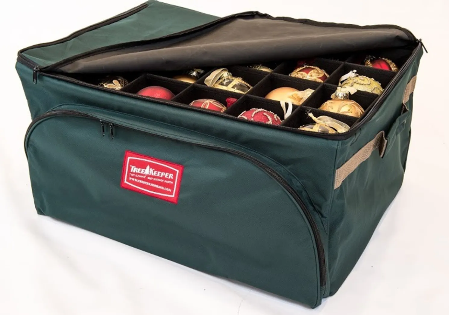 Tree Keeper 3 Tray Christmas Ornament Keeper Storage Bag with Front Pocket TK-10127