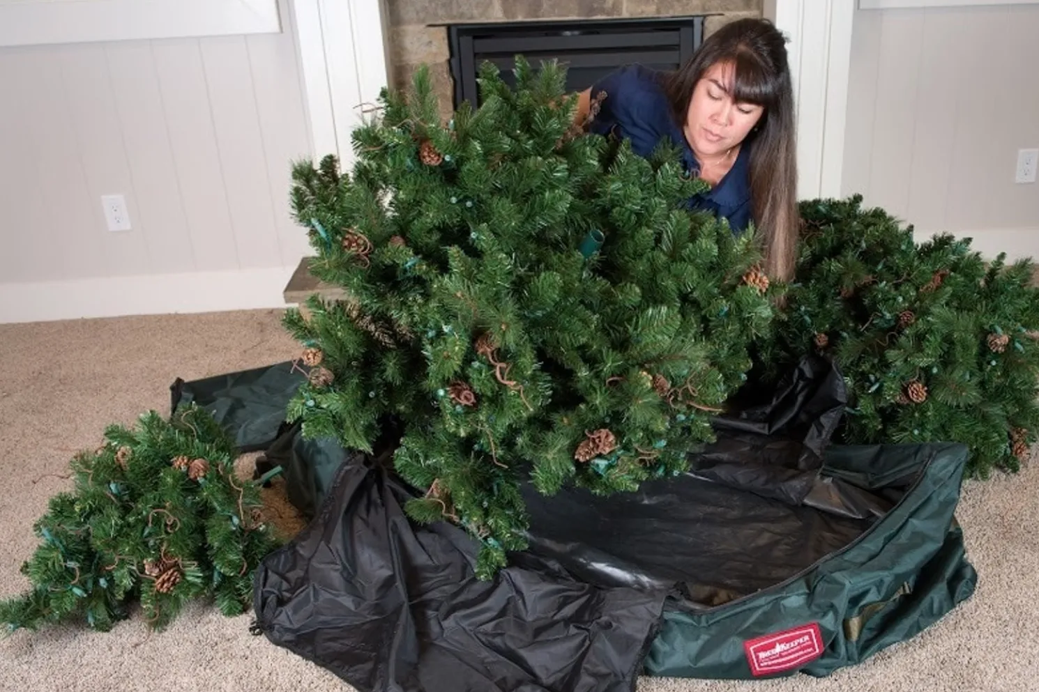 Treekeeper Drop Stand 9' Christmas Tree Storage Duffel TK-10709-RS