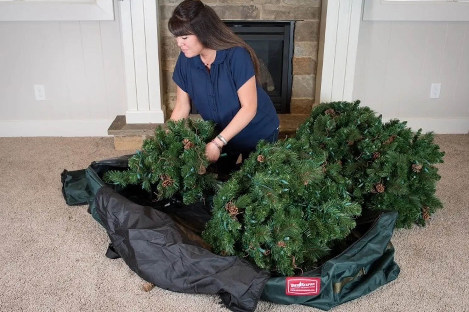 Treekeeper Drop Stand 9' Christmas Tree Storage Duffel TK-10709-RS
