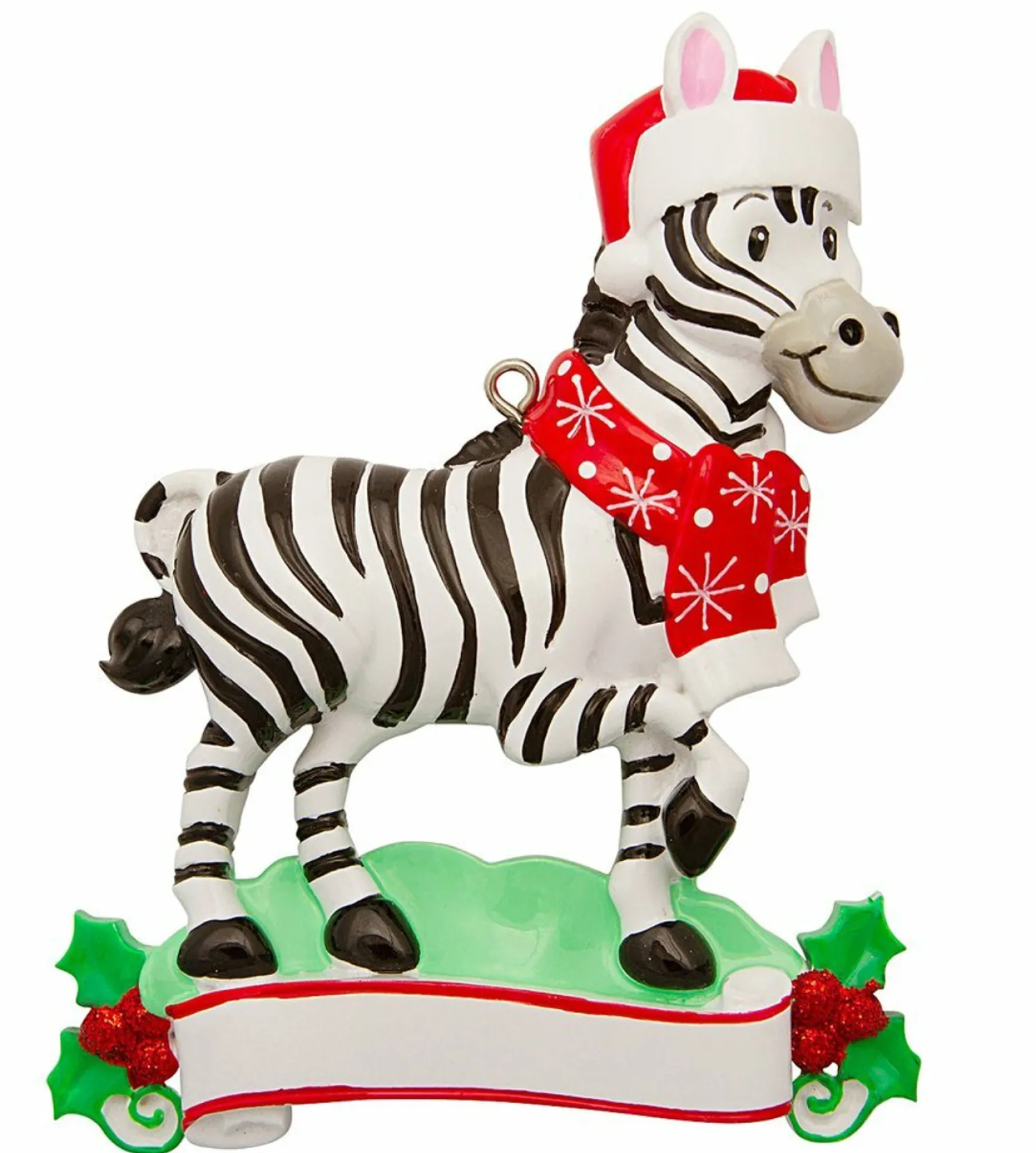 Zebra Personalized Christmas Ornament OR1850-Z